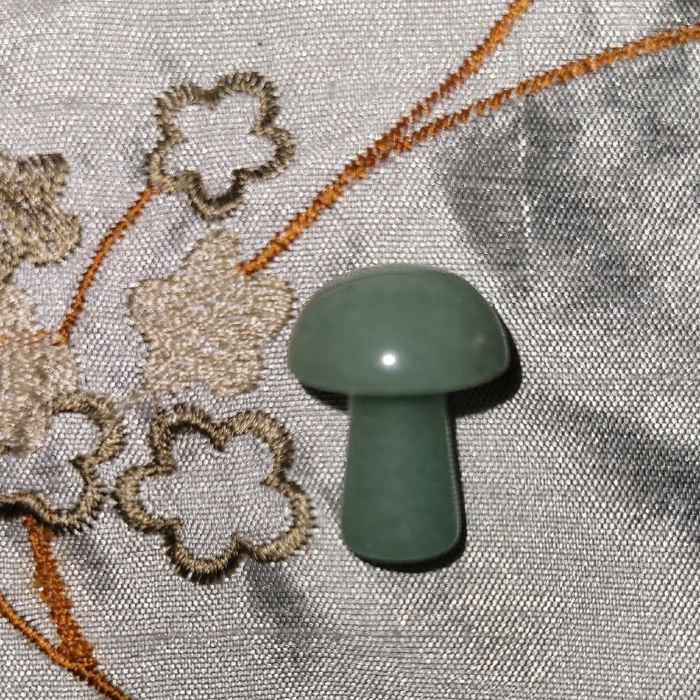 Gray Mushroom Shaped Button